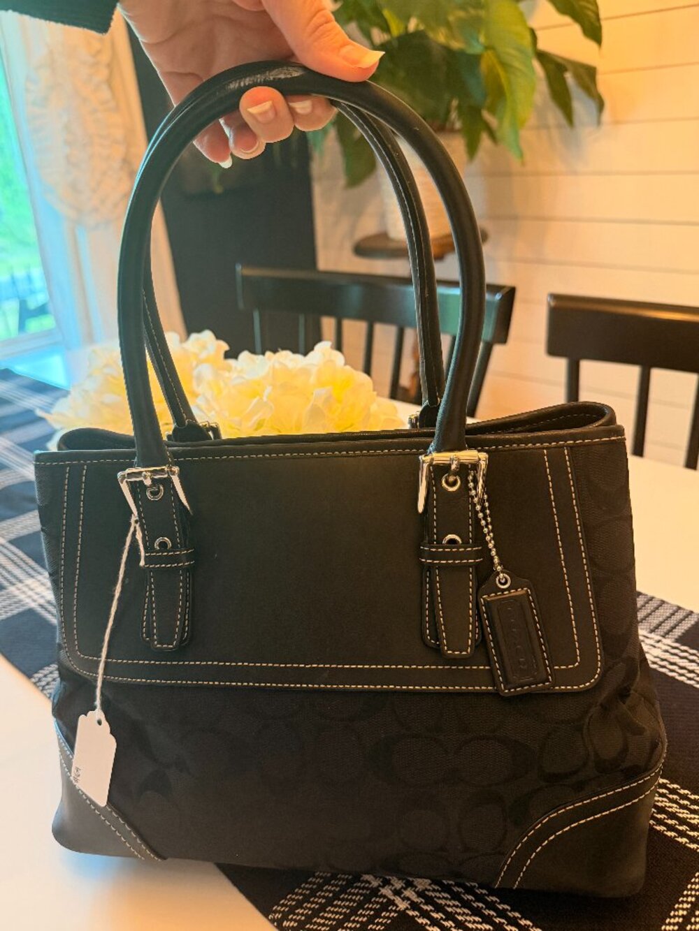 Vintage Coach Black Shoulder Bag